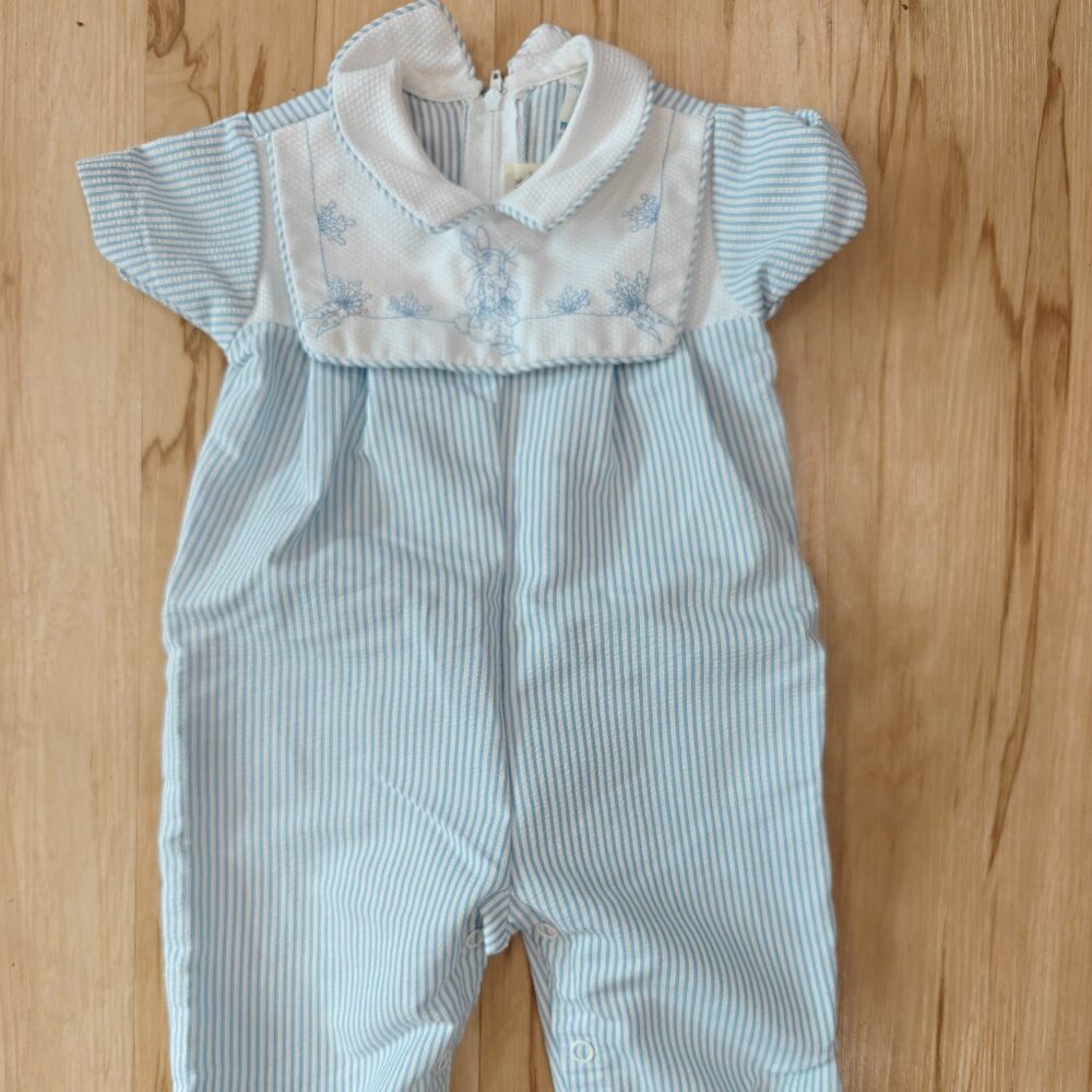 ✨ Vintage Thomas Peter Rabbit Seersucker Romper ✨